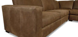 Alabama Symmetrical Leather Sectional Sofa Made to Order Sectionals LOOMLAN By Uptown Sebastian