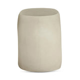 Albers Concrete Off-White Outdoor Stool Outdoor Stools LOOMLAN By Moe's Home