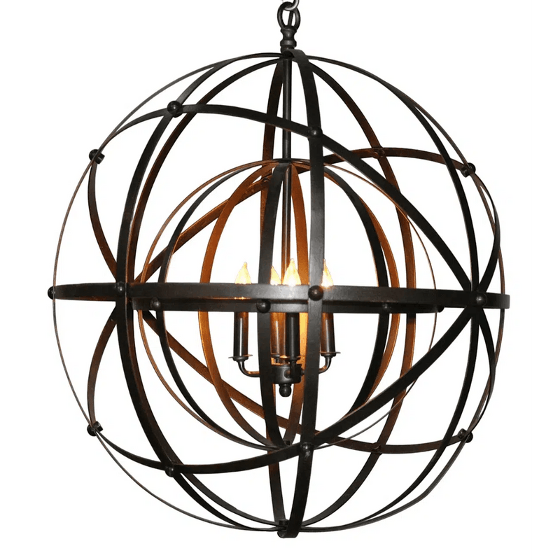 Alchemy Black Steel Chandelier Chandeliers LOOMLAN By Noir