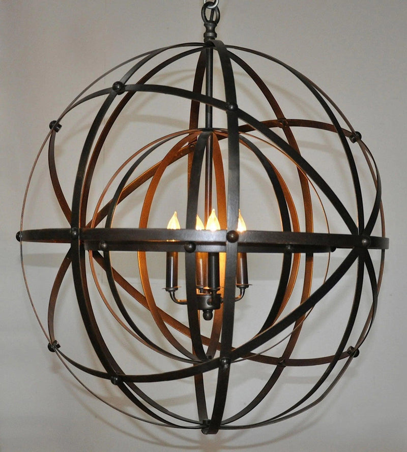 Alchemy Black Steel Chandelier Chandeliers LOOMLAN By Noir