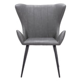 Alejandro Dining Chair (Set of 2) Vintage Black Dining Chairs LOOMLAN By Zuo Modern