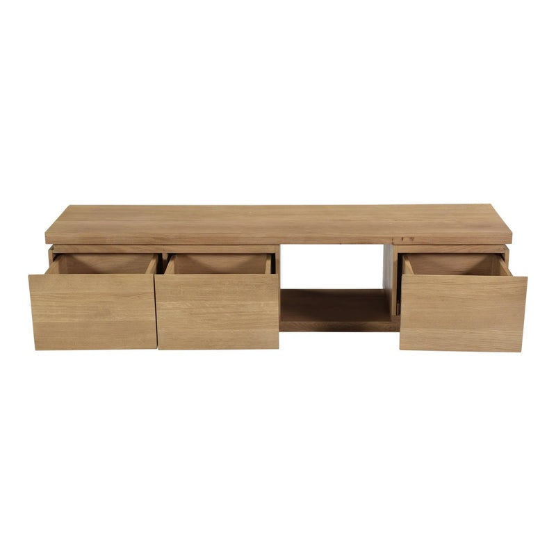 Alfie Natural Wood Tv Table TV Stands & Media Centers LOOMLAN By Moe's Home