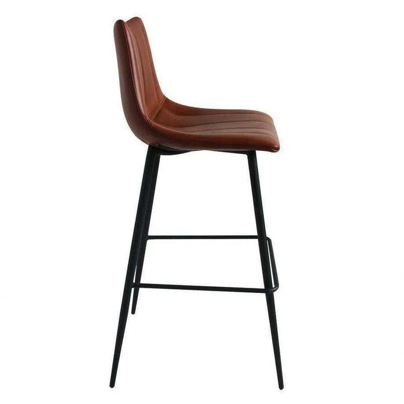 Alibi Brown Barstool (Set of 2) Bar Stools LOOMLAN By Moe's Home