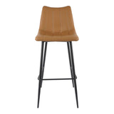 Alibi Vegan Leather Upholstered Barstool (Set of 2) Bar Stools LOOMLAN By Moe's Home