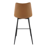 Alibi Vegan Leather Upholstered Counter Stool (Set of 2) Counter Stools LOOMLAN By Moe's Home