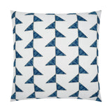 Alignment Lapis Geometric Beach Blue Large Throw Pillow With Insert Throw Pillows LOOMLAN By D.V. Kap