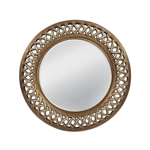 Alissa Polyurethane Gold Wall Mirror Wall Mirrors LOOMLAN By Bassett Mirror