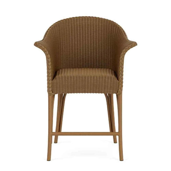 All Seasons Balcony Stool With Padded Seat Wicker Outdoor Furniture Outdoor Accent Chairs LOOMLAN By Lloyd Flanders