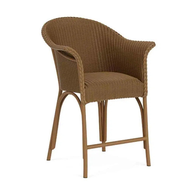 All Seasons Balcony Stool With Padded Seat Wicker Outdoor Furniture Outdoor Accent Chairs LOOMLAN By Lloyd Flanders