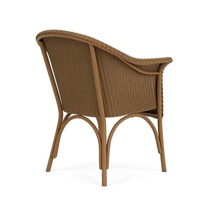 All Seasons Patio Dining Armchair With Padded Seat Lloyd Flanders Outdoor Dining Chairs LOOMLAN By Lloyd Flanders