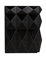 Allegra Wood and Brass Black Dresser Dressers LOOMLAN By Noir