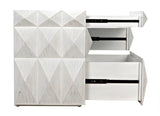 Allegra Wood White Dresser Dressers LOOMLAN By Noir