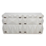 Allegra Wood White Dresser Dressers LOOMLAN By Noir