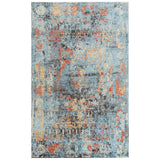 Alli Abstract Blue Large Area Rugs For Living Room Area Rugs LOOMLAN By LOOMLAN