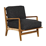 Allister Chair, Gray US Made Cushions Accent Chairs LOOMLAN By Noir