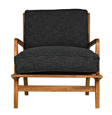 Allister Chair, Gray US Made Cushions Accent Chairs LOOMLAN By Noir