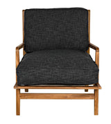 Allister Chair, Gray US Made Cushions Accent Chairs LOOMLAN By Noir