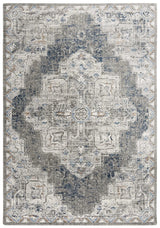 Alma Medallion Dark Gray Large Area Rugs For Living Room Area Rugs LOOMLAN By LOOMLAN