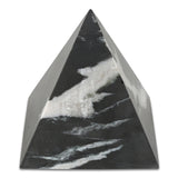 Alma Pyramid Black Marble Tabletop Accent Statues & Sculptures LOOMLAN By Moe's Home