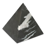 Alma Pyramid Black Marble Tabletop Accent Statues & Sculptures LOOMLAN By Moe's Home