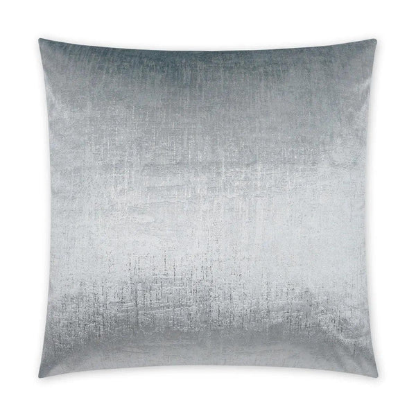 Alnwick Ash Glam Solid Silver Large Throw Pillow With Insert Throw Pillows LOOMLAN By D.V. Kap