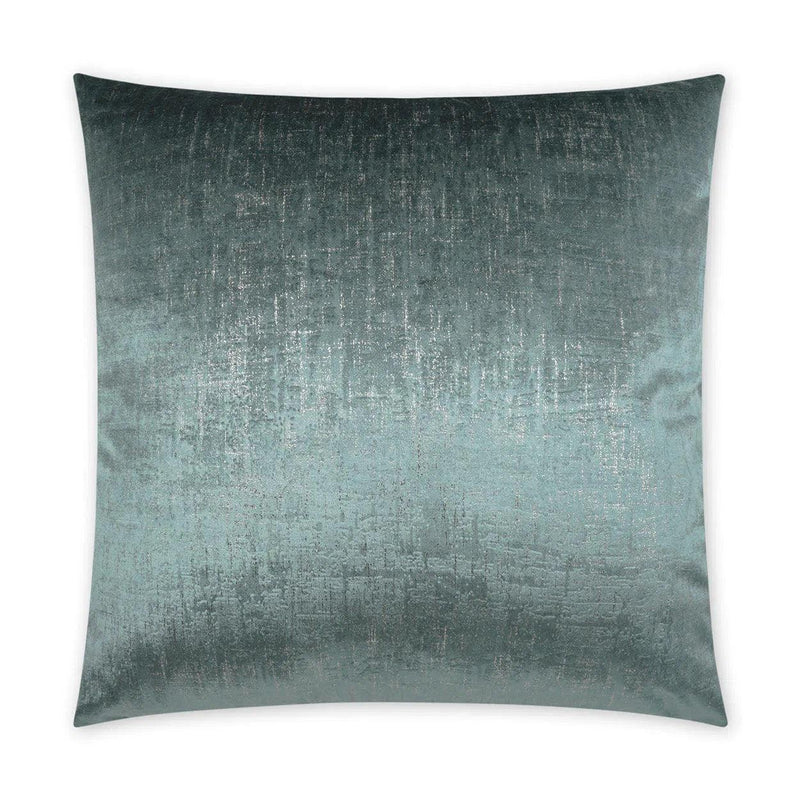 Alnwick Spa Glam Solid Turquoise Teal Large Throw Pillow With Insert Throw Pillows LOOMLAN By D.V. Kap