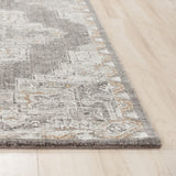 Alon Medallion Light Gray Large Area Rugs For Living Room Area Rugs LOOMLAN By LOOMLAN