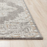 Alon Medallion Light Gray Large Area Rugs For Living Room Area Rugs LOOMLAN By LOOMLAN