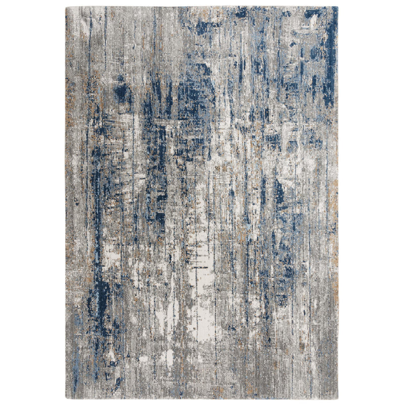 Alta Abstract Blue Large Area Rugs For Living Room Area Rugs LOOMLAN By LOOMLAN