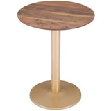 Alto Bistro Table Brown & Gold Dining Tables LOOMLAN By Zuo Modern