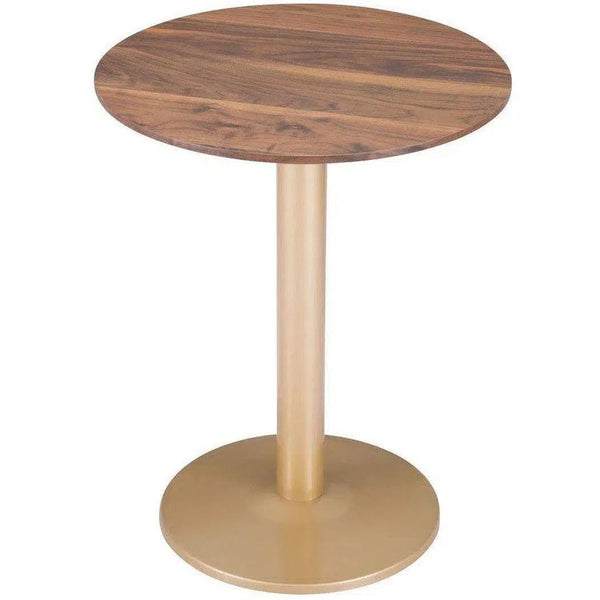 Alto Bistro Table Brown & Gold Dining Tables LOOMLAN By Zuo Modern