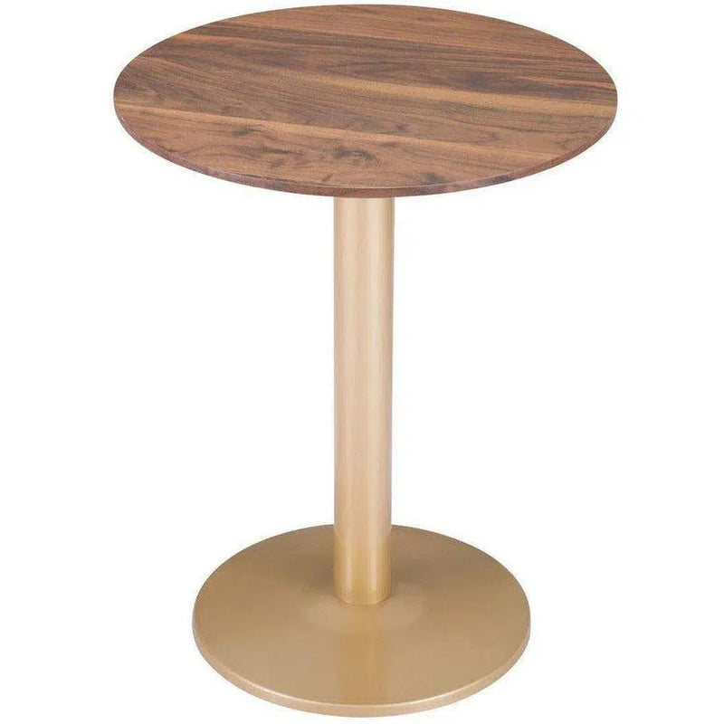 Alto Bistro Table Brown & Gold Dining Tables LOOMLAN By Zuo Modern