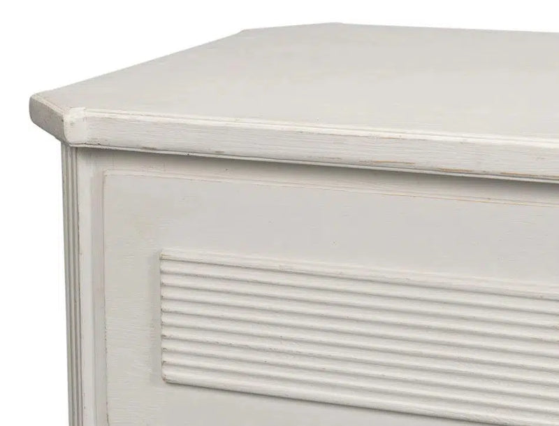 Altus Commode Antique White Three Drawers Chest Chests LOOMLAN By Sarreid