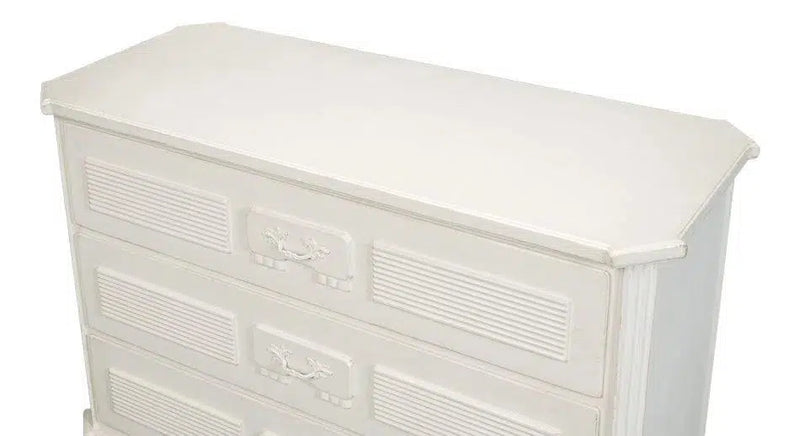 Altus Commode Antique White Three Drawers Chest Chests LOOMLAN By Sarreid