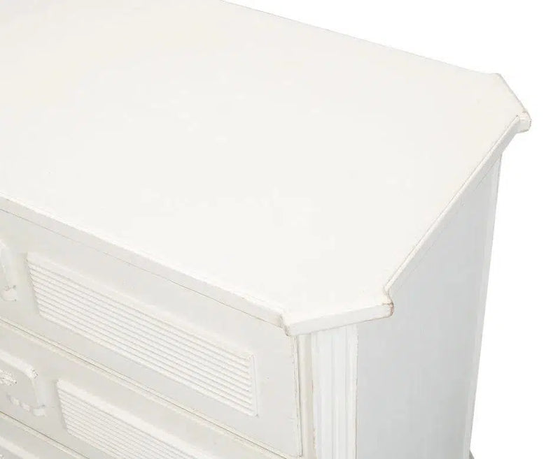 Altus Commode Antique White Three Drawers Chest Chests LOOMLAN By Sarreid