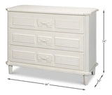 Altus Commode Antique White Three Drawers Chest Chests LOOMLAN By Sarreid