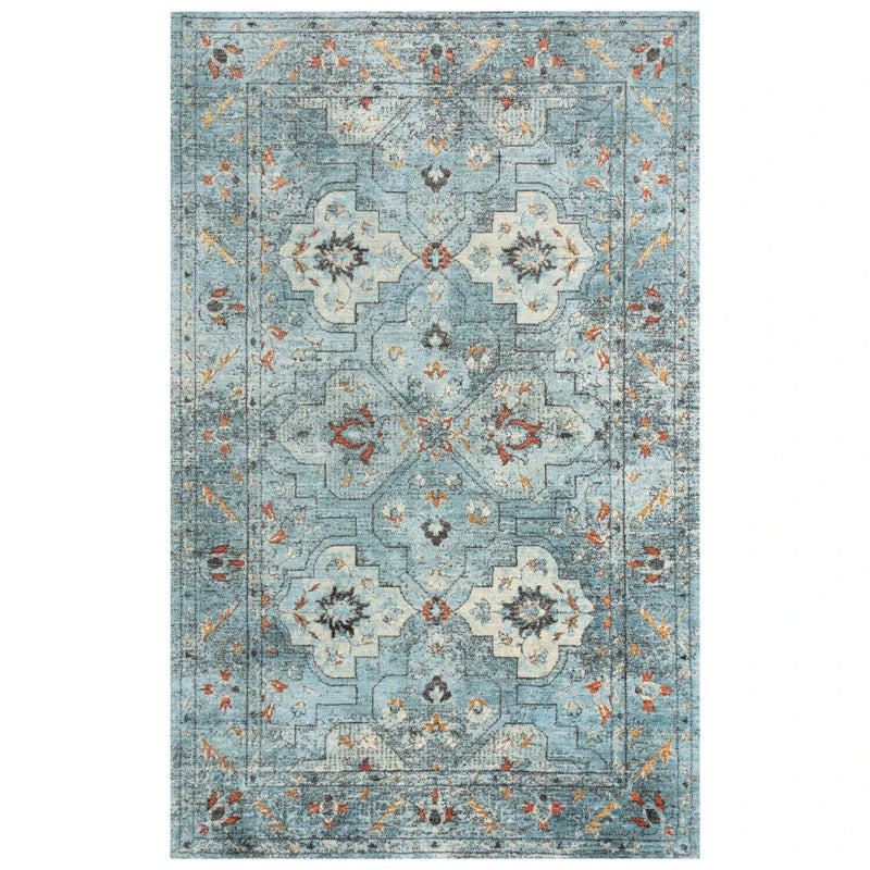 Alva Medallion Blue Large Area Rugs For Living Room Area Rugs LOOMLAN By LOOMLAN