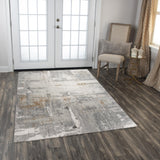 Alya Abstract Gray Large Area Rugs For Living Room Area Rugs LOOMLAN By LOOMLAN