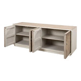 Amalia TV Stand Antique White TV Stands & Media Centers LOOMLAN By Sarreid