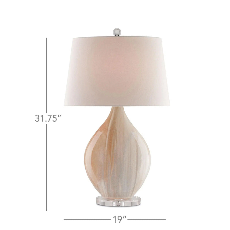 Amber Opal Table Lamp Table Lamps LOOMLAN By Currey & Co