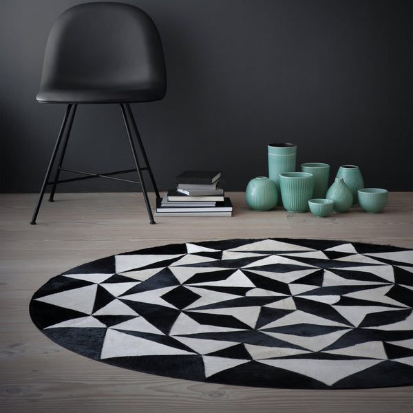 Ambition Black Cowhide Area Rug By Linie Design Area Rugs LOOMLAN By Linie Design