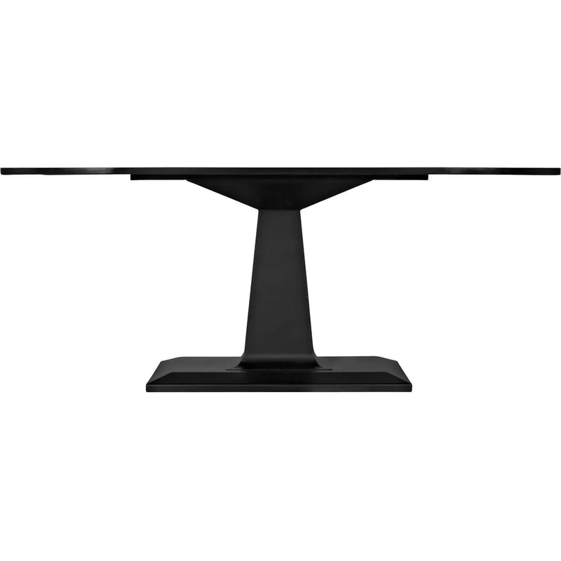 Amboss Black Steel Rectangle Dining Table Dining Tables LOOMLAN By Noir