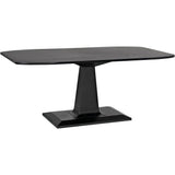 Amboss Black Steel Rectangle Dining Table Dining Tables LOOMLAN By Noir