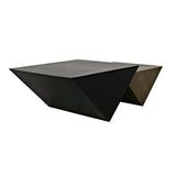 Amboss Coffee Table, Black Metal, Aged Brass Finish Coffee Tables LOOMLAN By Noir