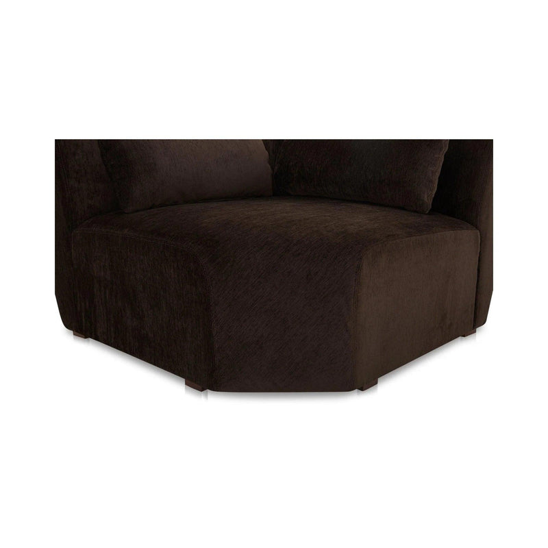 Amelia Polyester Upholstered Corner Chair Modular Sofas LOOMLAN By Moe's Home