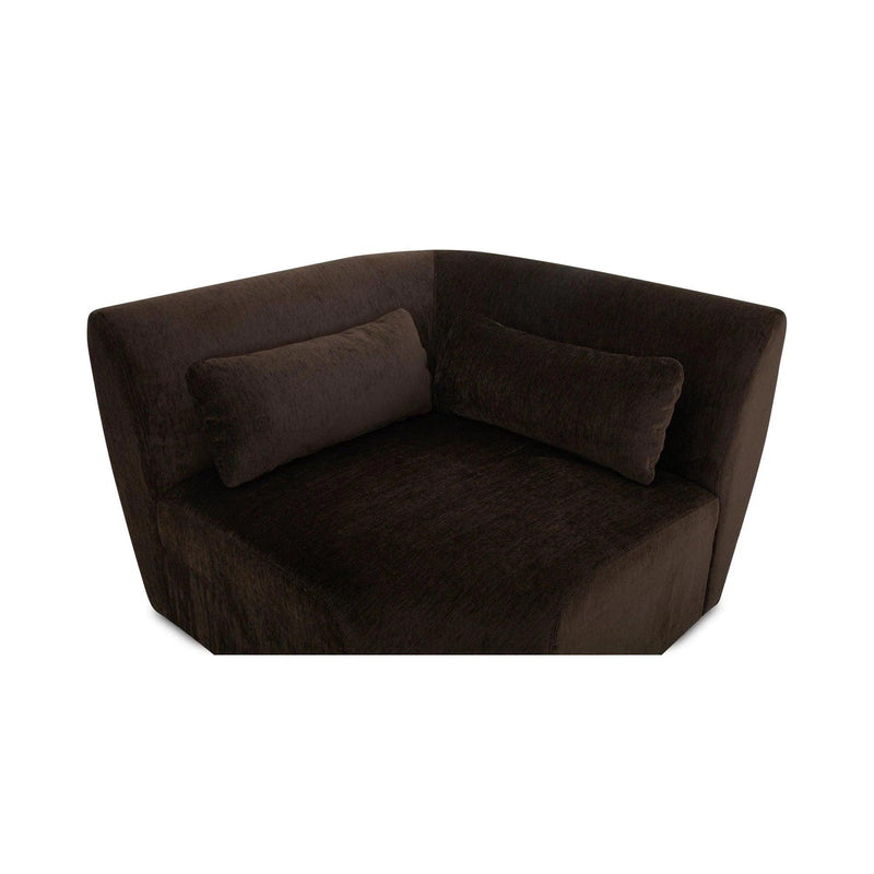 Amelia Polyester Upholstered Corner Chair Modular Sofas LOOMLAN By Moe's Home