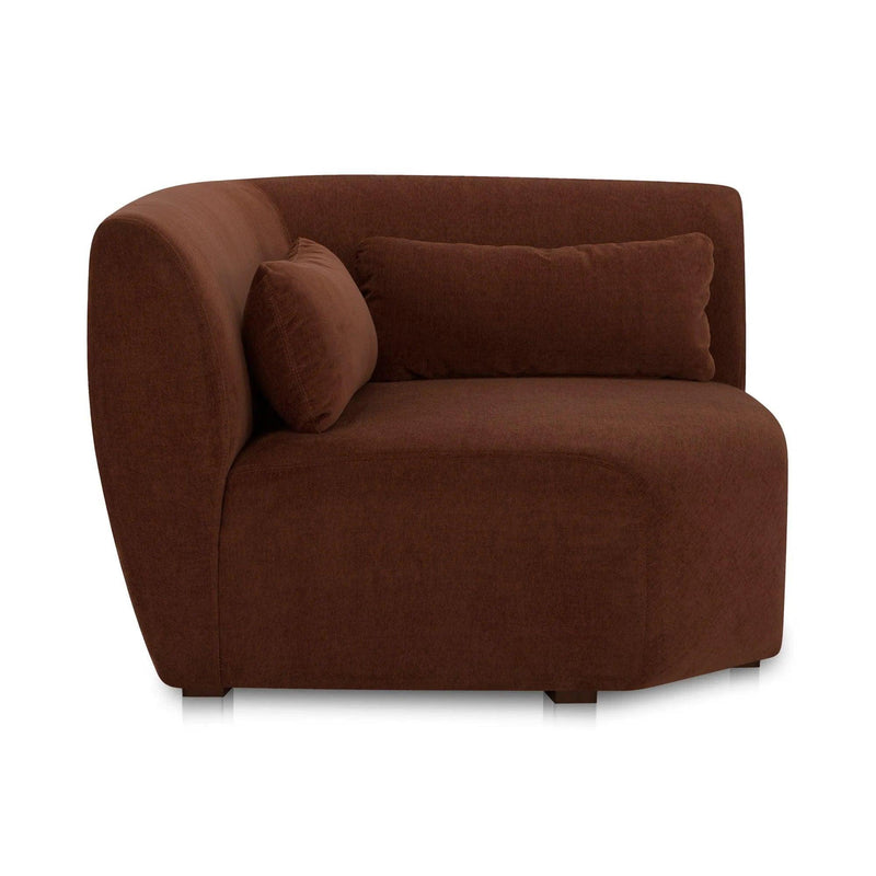 Amelia Polyester Upholstered Corner Chair Modular Sofas LOOMLAN By Moe's Home