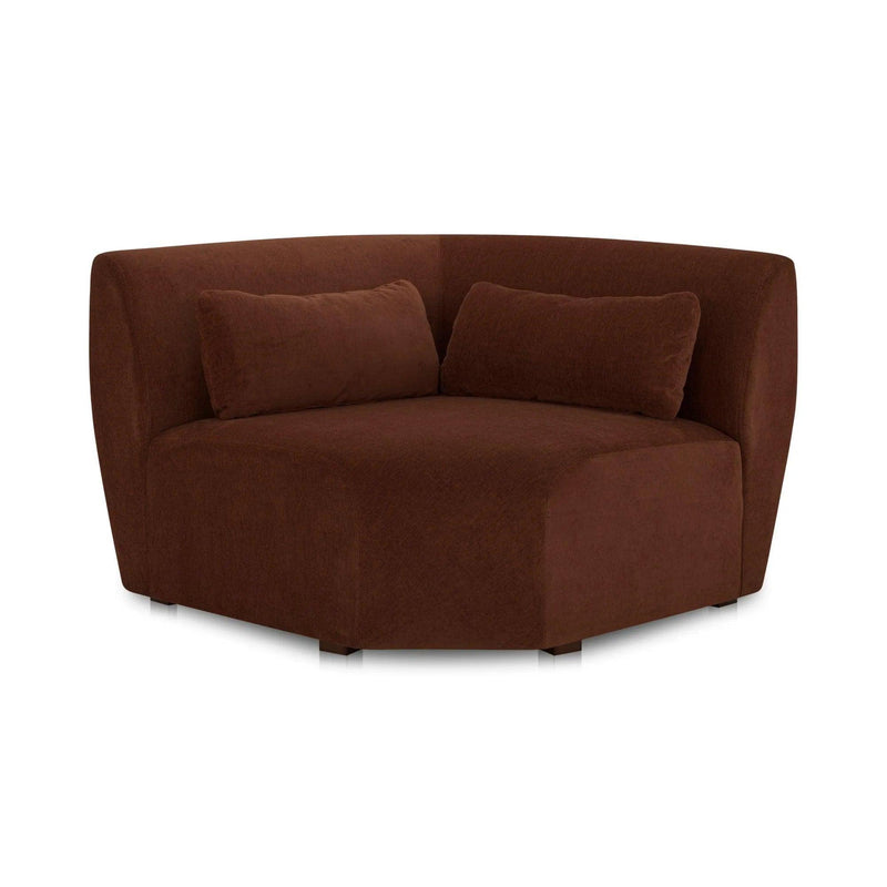 Amelia Polyester Upholstered Corner Chair Modular Sofas LOOMLAN By Moe's Home