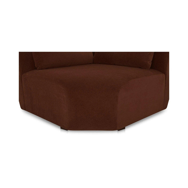 Amelia Polyester Upholstered Corner Chair Modular Sofas LOOMLAN By Moe's Home