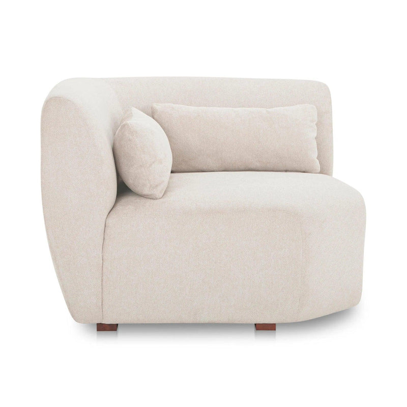 Amelia Polyester Upholstered Corner Chair Modular Sofas LOOMLAN By Moe's Home